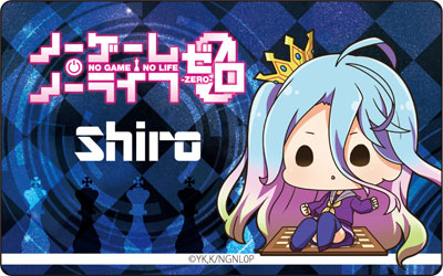 ノーゲーム ノーライフ コンテンツシード カンバッジ 白 シロ ノーゲーム・ノーライフ ゼロ プレートバッジ 白[コンテンツ