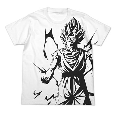 ドラゴンボールZ ベジット オールプリントTシャツ/WHITE-S（再販）[コスパ]《０５月予約》
