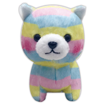 豆しば三兄弟 レインボー豆太郎 ぬいぐるみ[アミューズ]《在庫切れ》