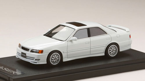 イグニッションモデル チェイサーツアラーV 1/43 ホワイト BBSホイール