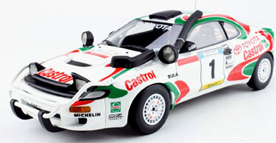 トヨタ カストロールセリカ ラリーカー 1/18ミニカー 1993サファリ