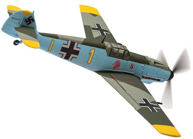 取寄コーギー 1/72 メッサーシュミット Bf109E Blue H バルバロッサ作戦 1942-43 冬 軍用機