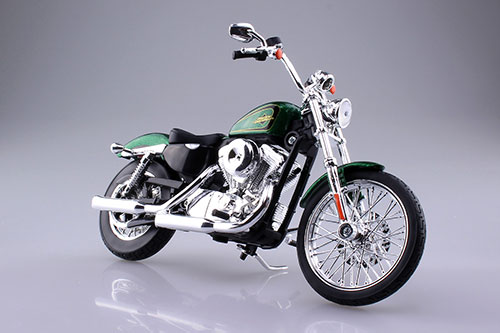 1/12 完成品バイク HARLEY-DAVIDSON 2013 XL 1200V セブンティーツー(グリーン)[マイスト]《在庫切れ》