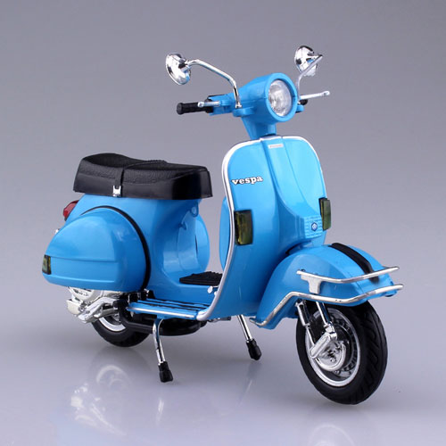 1 12 完成品バイク Vespa P0e 1978 スカイブルー スカイネット 在庫切れ