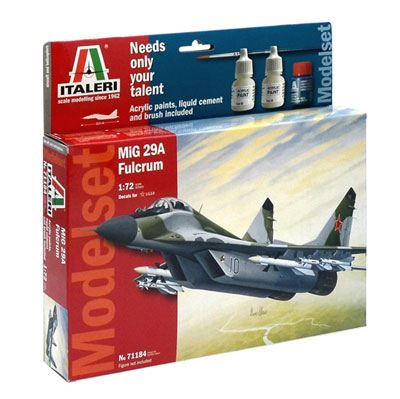1/72 ロシア空軍 MIG-29A フルクラム モデルセット プラモデル[イタレリ]《在庫切れ》