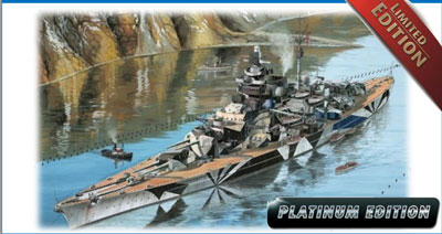 1/350 ドイツ戦艦 テルピッツ(プレミアムエディション） プラモデル