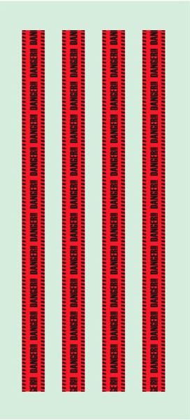 くらくらシール DE1-15 DANGER[くらくら]《在庫切れ》