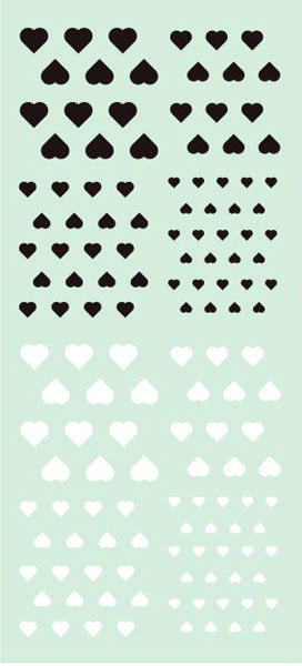 くらくらシール DE1-23 ハート2[くらくら]《在庫切れ》