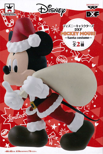 【中古】ディズニーキャラクターズ DXF MICKEY MOUSE-Santa costume- ミッキーマウス(赤)(プライズ)[バンプレスト]