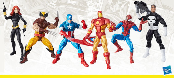 ビンテージアメコミフィギュア6体セット マーベル・コミック』 ハズブロアクションフィギュア 6インチ