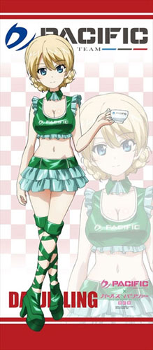 タペストリー(大型)　ダージリン 描き下ろしフルカラーBIGタペストリー 「PACIFIC RACING TEAM×ガールズ＆パンツァー」 パシフィックレーシングxガールズ＆パンツァー [描き下ろし