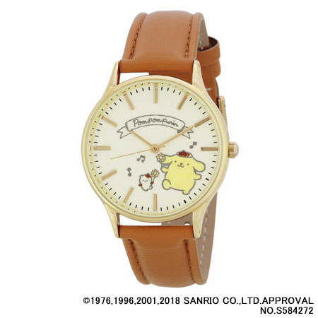 サンリオ 革ベルトウォッチ ポムポムプリン[サン・フレイム]《在庫切れ》