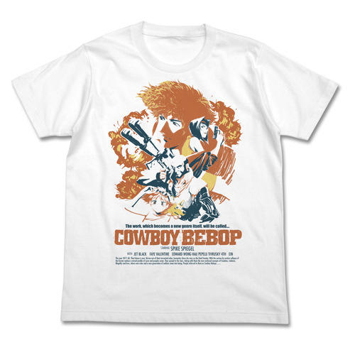 カウボーイビバップ Tシャツ ポスターアートVer./WHITE-M（再販