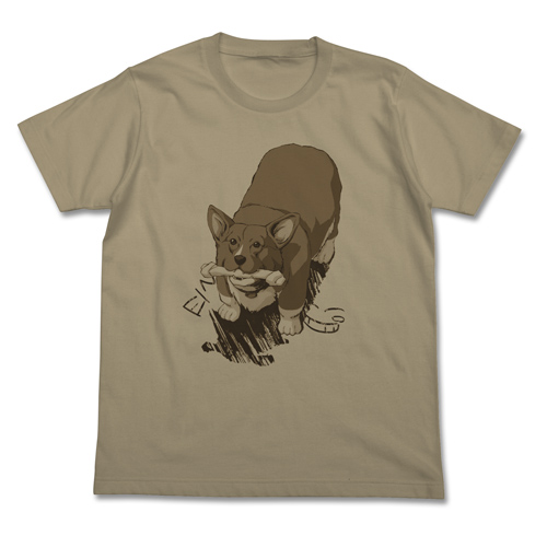 カウボーイビバップ 骨型ガムを咥えたアインのTシャツ/SAND KHAKI-XL（再販）[コスパ]《０４月予約》