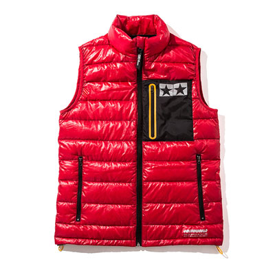 JUN WATANABE タミヤマーク ダウンベスト (赤/L)[タミヤ]【送料無料】《在庫切れ》