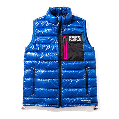 JUN WATANABE タミヤマーク ダウンベスト (青/S)[タミヤ]《在庫切れ》