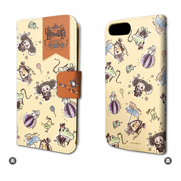 手帳型スマホケース(iPhone6/6s/7/8兼用)「チェブラーシカ」01 ...