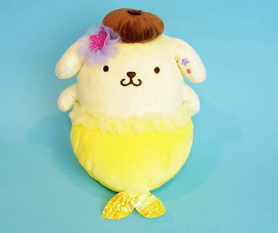セール中！【新品・ほぼタグ付き】ポムポムプリン　マーメイド　マスコット セール中！【新品・ほぼタグ付き】ポムポムプリン マーメイド