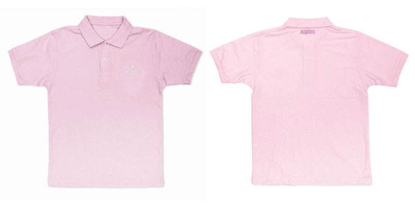 pale pink polo shirt