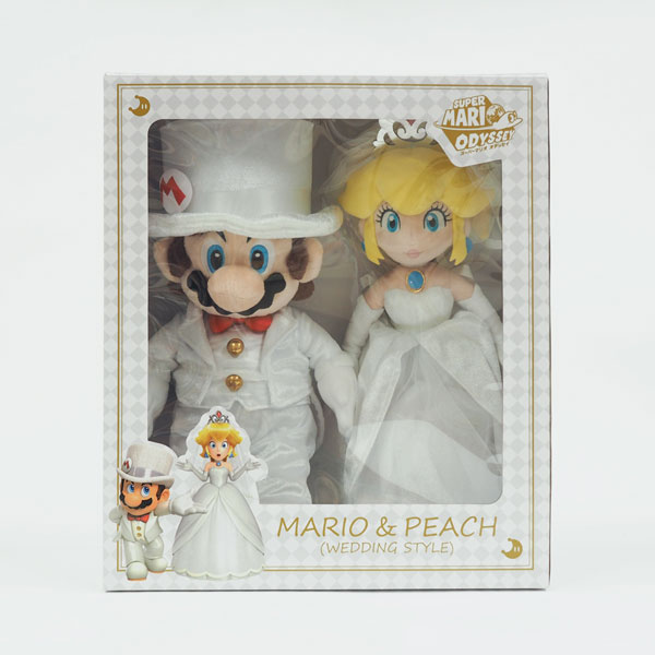 スーパーマリオ オデッセイ ぬいぐるみ OD04 マリオ＆ピーチ ウェディングセット[三英貿易]《在庫切れ》