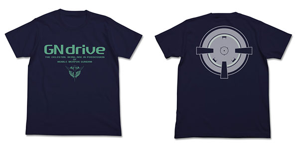 機動戦士ガンダム00 GNドライヴ Tシャツ/NAVY-M（再販）[コスパ]《１１月予約》