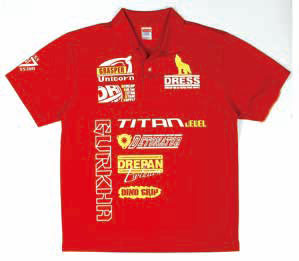 ドライポロシャツ’18 レッド S[DRESS]《在庫切れ》