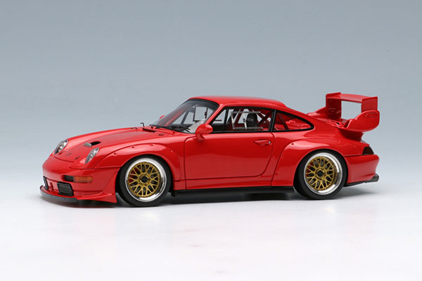 トップ ポルシェ 1/43 911(993) ガーズレッド レーシング GT2 ミニカー