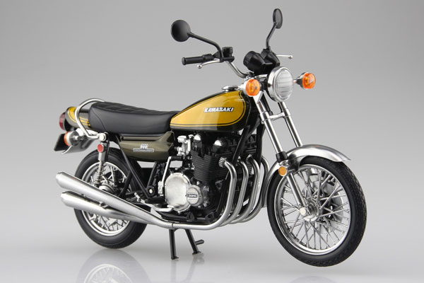 1/12 完成品バイク KAWASAKI 900Super4(Z1) イエローボール[スカイ