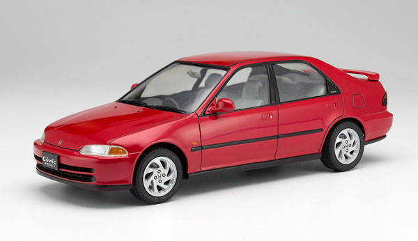 シビック　プラモデル 完成品 1/24 ホンダ シビック フェリオ VTiトランクスポイラー