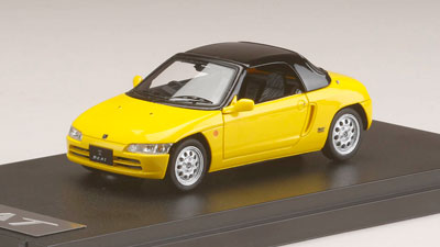 無料発送 1/43 カーニバルイエロー ハードトップ (PP1) ビート ホンダ ミニカー