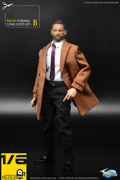 1/6 メンズ フォーマル ロングスーツ セット B (ドール用)[Toyscity