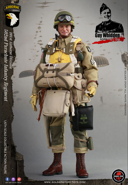 1/6 第二次世界大戦 アメリカ軍 第101空挺師団 GUY WHIDDEN，II 