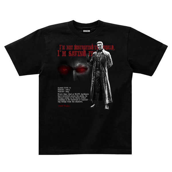 バイオハザード Tシャツ アルバート・ウェスカー M[カプコン]《在庫切れ》