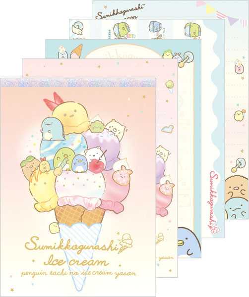 MW37901 すみっコぐらし ぺんぺんアイスクリーム メモパッド