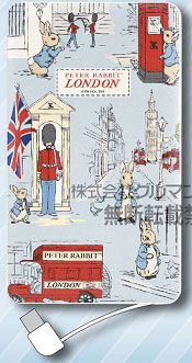 ピーターラビット USB出力 リチウムイオンポリマー充電器 ロンドン (PR-32A)[グルマンディーズ]《在庫切れ》