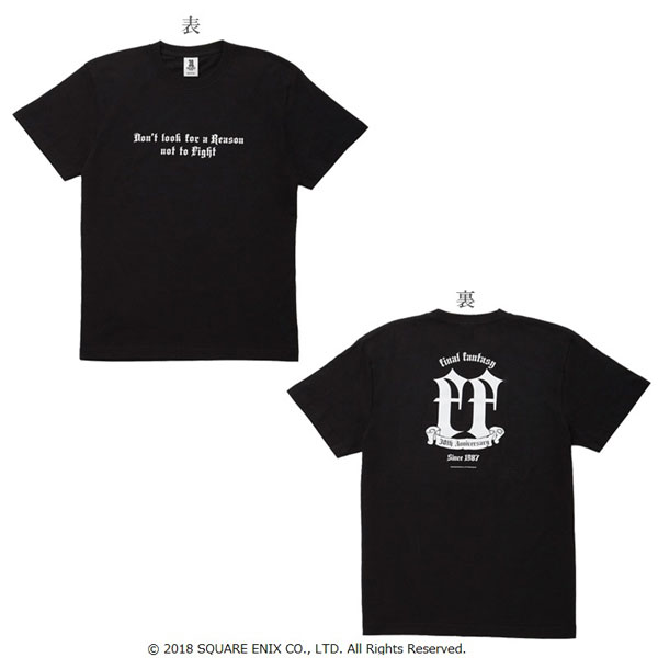 FINAL FANTASY 30周年記念 Tシャツ 黒 vol.2 メンズ フリーサイズ[スクウェア・エニックス]《在庫切れ》