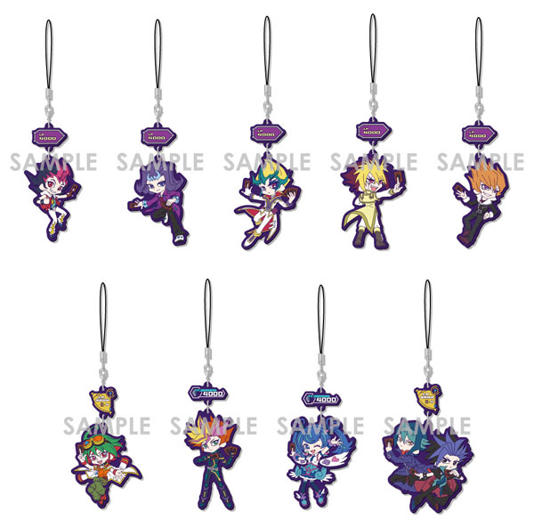 遊戯王 ZEXAL きゃらゆら ラバーストラップ Vol.2 全9種 遊☆戯☆王シリーズ キャラゆらラバーストラップ Vol.2 9個入り