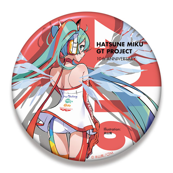 VOCALOID 初音ミク ビッグ缶バッジ レーシング 2016 10th記念 初音ミク レーシングVer.2016 ビッグ缶バッジ 10th記念デザイン 5[Gift