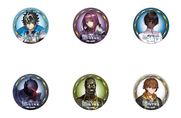 Fate/EXTELLA LINK キャラバッジコレクション Vol.1 全6個 Fate/EXTELLA LINK キャラバッジコレクション/Vol.1 6個入りBOX