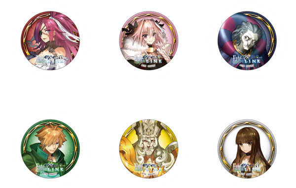 Fate/EXTELLA LINK キャラバッジコレクション Vol.1 全6個