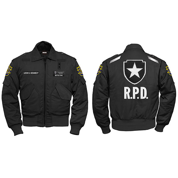 バイオハザードR.P.D. CWU-45/P ジャケット ブラック Lサイズ バイオハザード CWU-45/P R.P.D. L[カプコン]【送料無料】《在庫切れ》
