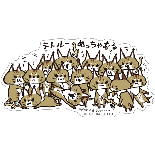 最先端 CAPCOM×B-SIDE LABELステッカー モンスターハンター：ワールド ラベルライター