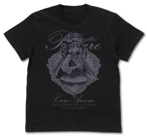 HUGっと！プリキュア キュアアムール Tシャツ/BLACK-S[コスパ]《在庫切れ》