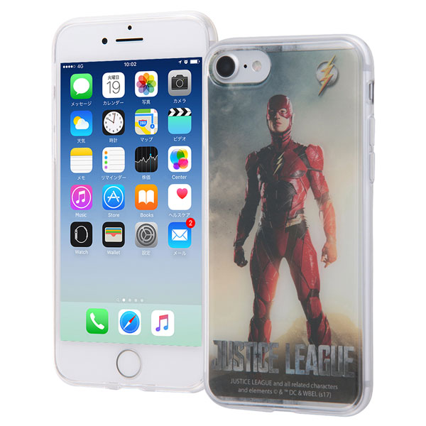 iPhone7/8用 ジャスティス・リーグ TPUケース+背面パネル フラッシュ[イングレム]《在庫切れ》