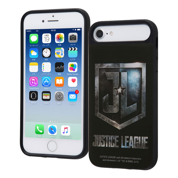 iPhone6/6s/7/8用 ジャスティス・リーグ 耐衝撃ケース キャトル ロゴ[イングレム]《在庫切れ》