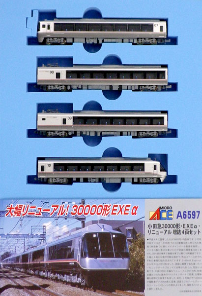 A6597 小田急30000形 EXEα リニューアル 増結4両セット（再販）[マイクロエース]【送料無料】《０１月予約》