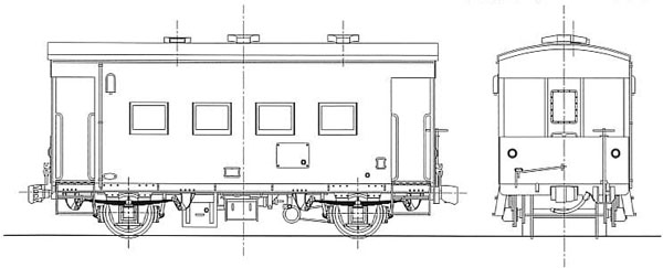 16番 国鉄 ヨ5000形 車掌車 (最終タイプ) 組立キット[ワールド工芸 