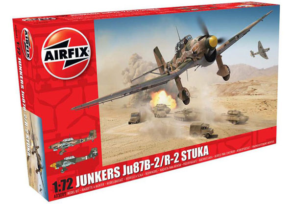 1/72 ユンカース Ju87B-2/R-2 スツーカ プラモデル（再販）[エア