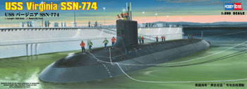 【中古】1/350 潜水艦シリーズ USS バージニア SSN-774 プラモデル[ホビーボス]