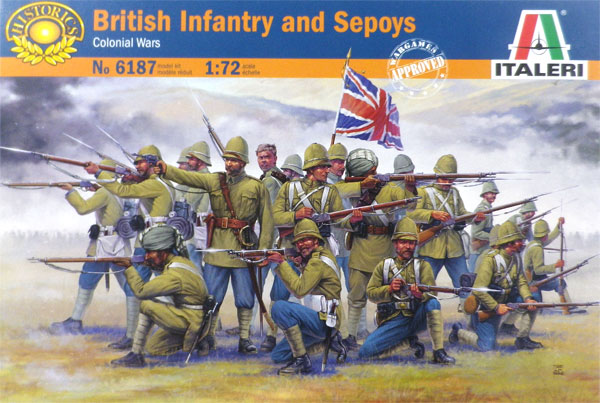 1/72 植民地戦争 イギリス歩兵 ＆ インド人傭兵 プラモデル